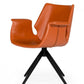Cognac Faux Leather Dining Chair By Homeroots | Dining Chairs | Modishstore
