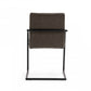 Set of Two Brown Faux Leather Industrial Dining Chairs By Homeroots | Dining Chairs | Modishstore - 4