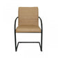 Set of Two Brown Faux Leather Industrial Dining Chairs By Homeroots | Dining Chairs | Modishstore - 8