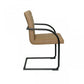 Set of Two Brown Faux Leather Industrial Dining Chairs By Homeroots | Dining Chairs | Modishstore - 9
