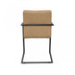 Set of Two Brown Faux Leather Industrial Dining Chairs By Homeroots | Dining Chairs | Modishstore - 10