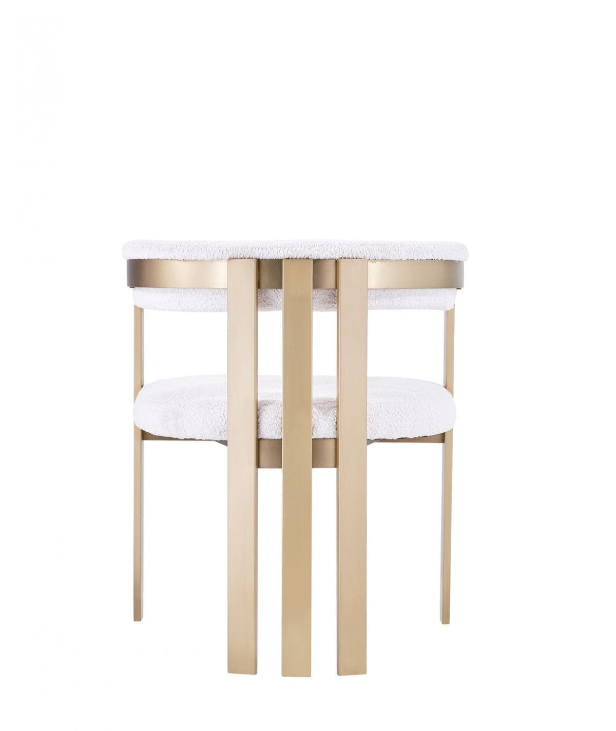 Beige Gold Dining Chair By Homeroots | Dining Chairs | Modishstore - 4