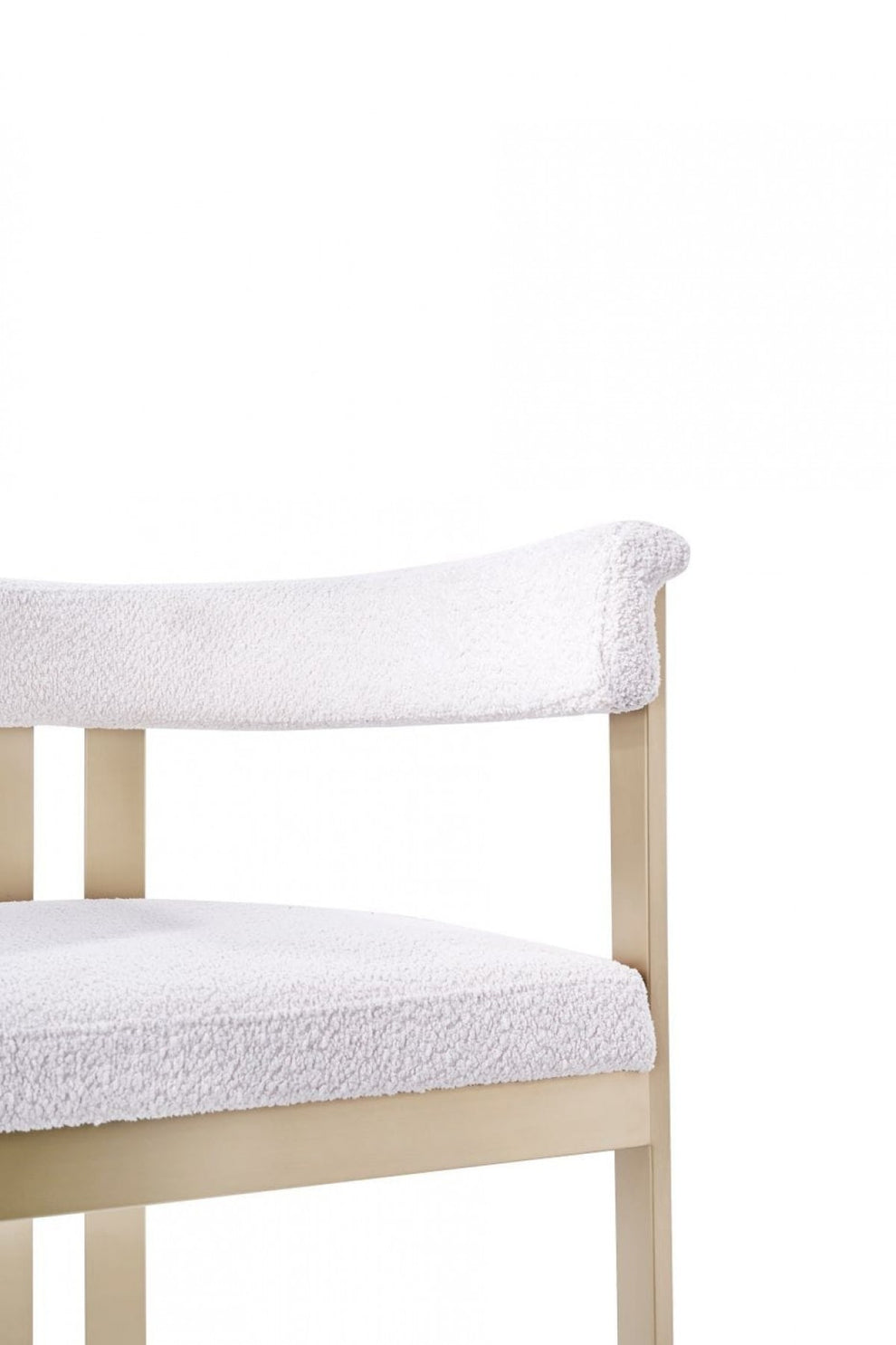 Beige Gold Dining Chair By Homeroots | Dining Chairs | Modishstore - 7