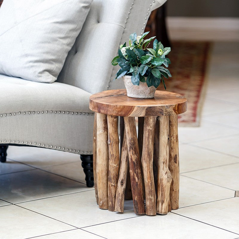 Garden Age Supply Gathered Teak Branch Table | End Tables | Modishstore