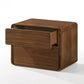 Modern Walnut Brown Nightstand With Two Drawers By Homeroots - 473028 | Nightstands | Modishstore - 2