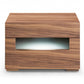 Dazzling Contemporary Led Walnut Nightstand With Two Drawers By Homeroots | Nightstands | Modishstore - 4