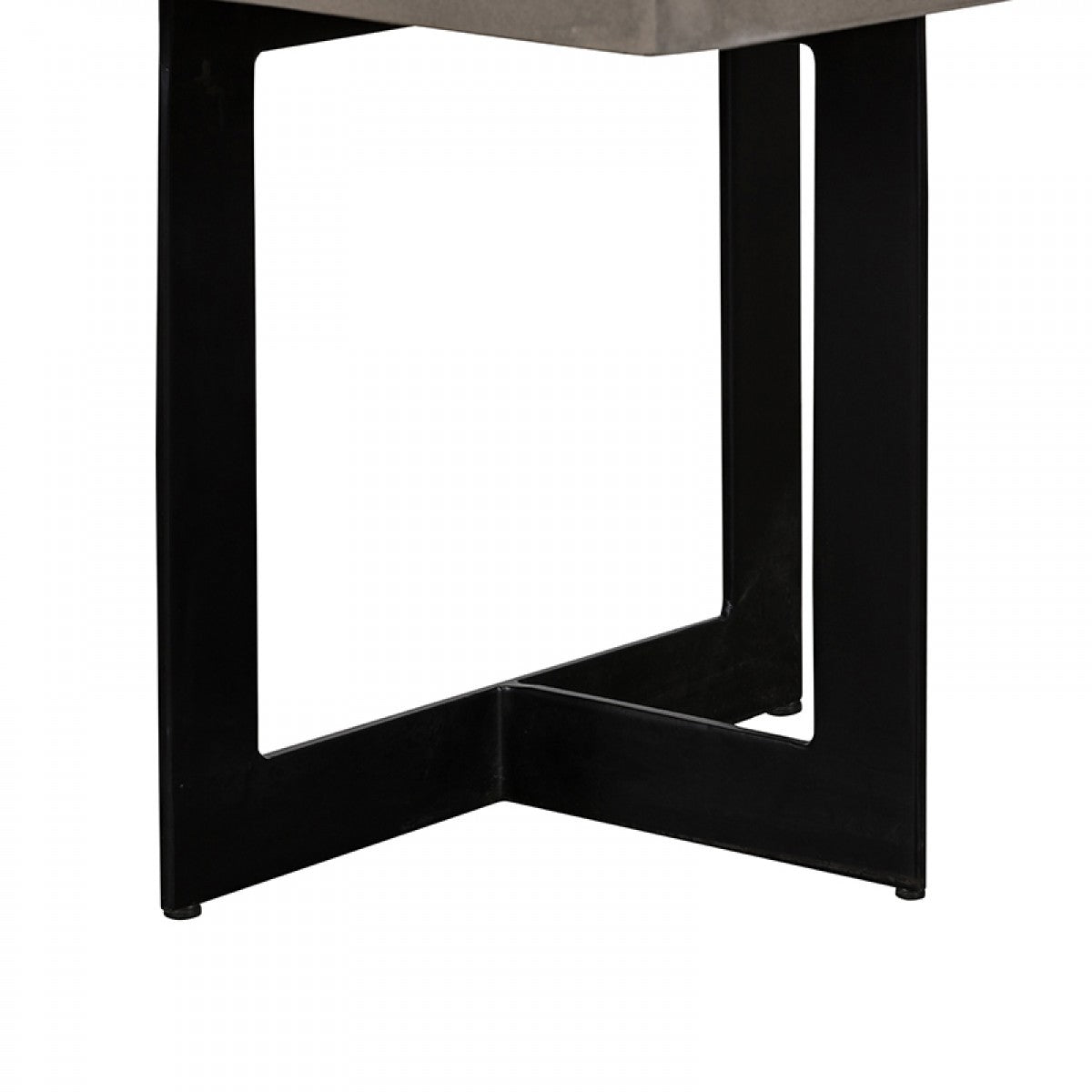 Asymmetric Metal And Concrete End Table By Homeroots | End Tables | Modishstore - 6