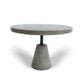 Mod Gray Concrete and Black Metal Pedestal End Table By Homeroots | End Tables | Modishstore