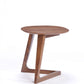 Mod Walnut Wood Asymmetric End Table By Homeroots | End Tables | Modishstore