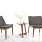 Mod Walnut Wood Asymmetric End Table By Homeroots | End Tables | Modishstore - 2
