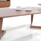 Mod Walnut Wood Asymmetric End Table By Homeroots | End Tables | Modishstore - 3