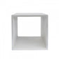 Minimalist White Concrete Open Cube End or Side Table By Homeroots | End Tables | Modishstore - 2