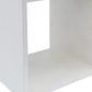 Minimalist White Concrete Open Cube End or Side Table By Homeroots | End Tables | Modishstore - 6