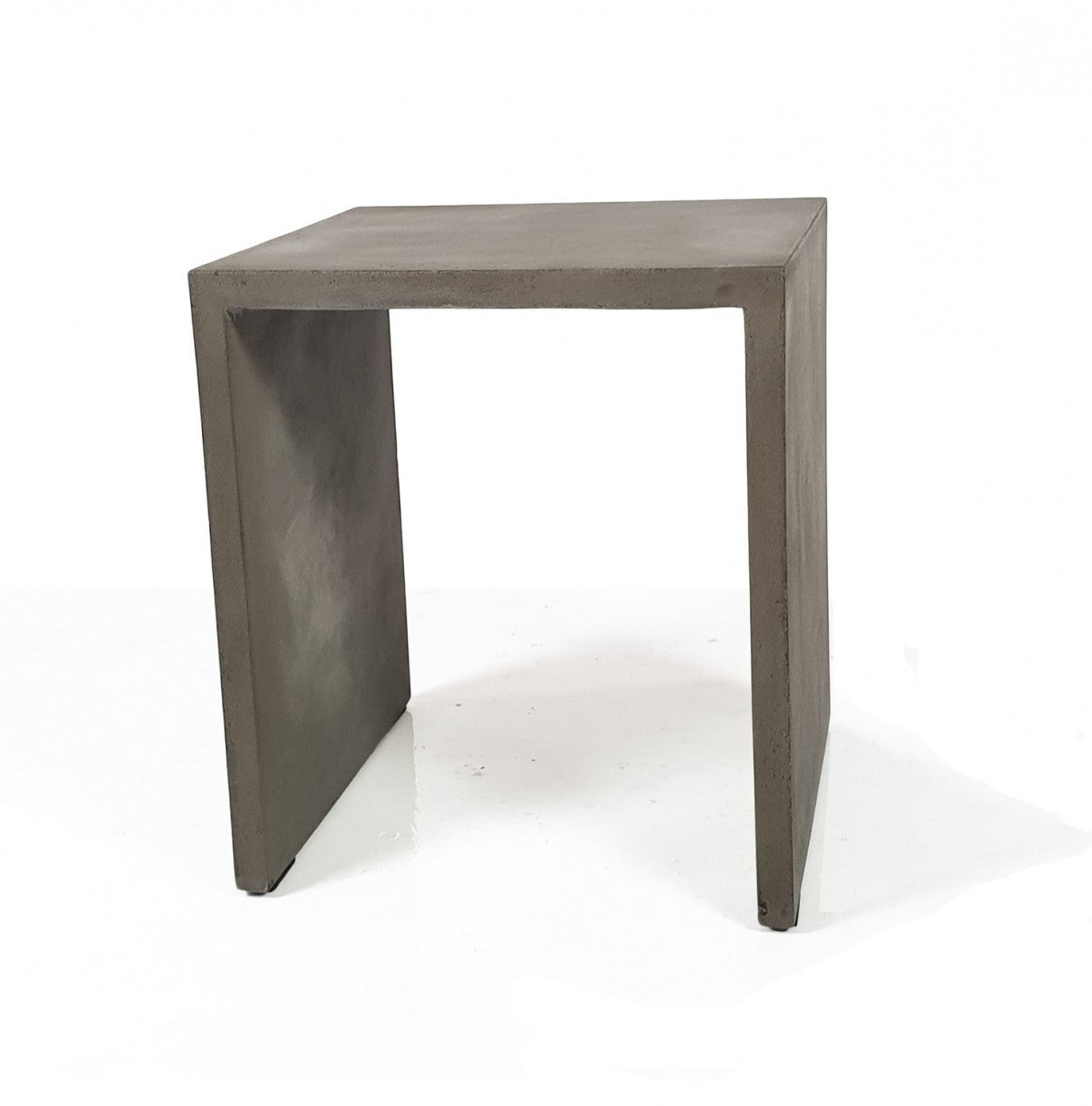 Minimalist Dark Gray Concrete Silhouette End or Side Table By Homeroots | End Tables | Modishstore - 2