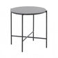 Modern Industrial Black Round Ceramic Side Table By Homeroots | End Tables | Modishstore - 2