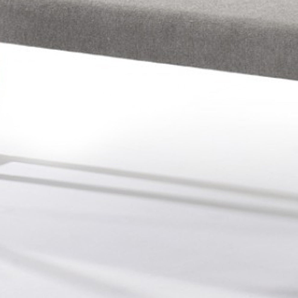 63" Gray And Brown Upholstered Linen Blend Dining bench By Homeroots | Benches | Modishstore - 6