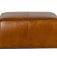 Modern Square Camel Leather Ottoman By Homeroots | Ottomans | Modishstore - 2