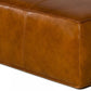 Modern Square Camel Leather Ottoman By Homeroots | Ottomans | Modishstore - 6