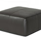 Modern Square Camel Leather Ottoman By Homeroots | Ottomans | Modishstore - 11