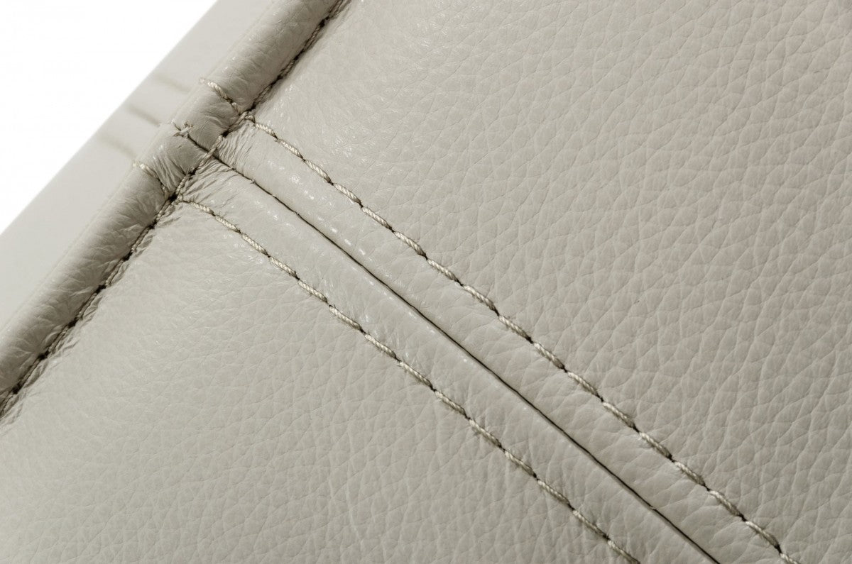 Modern Square Camel Leather Ottoman By Homeroots | Ottomans | Modishstore - 17