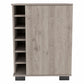 Light Gray Bar Cabinet with One Door Panel By Homeroots | Cabinets | Modishstore - 2
