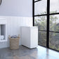White Bathroom Cabinet with Top Shelf and Sliding Drawer By Homeroots | Cabinets | Modishstore