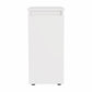 White Bathroom Cabinet with Top Shelf and Sliding Drawer By Homeroots | Cabinets | Modishstore - 2