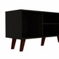 Contemporary Black Wengue TV Stand By Homeroots | TV Stands | Modishstore - 7