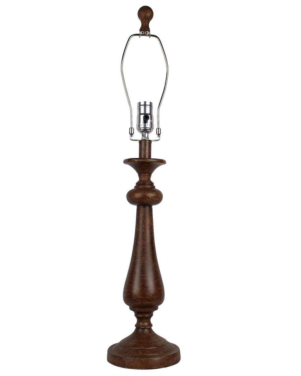 Brown Candlestick Ocean Postcard Table Lamp By Homeroots | Table Lamps | Modishstore - 2