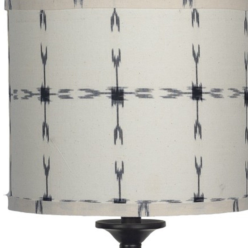 Black Candlestick Tribal Arrows Shade Table Lamp By Homeroots | Table Lamps | Modishstore - 5