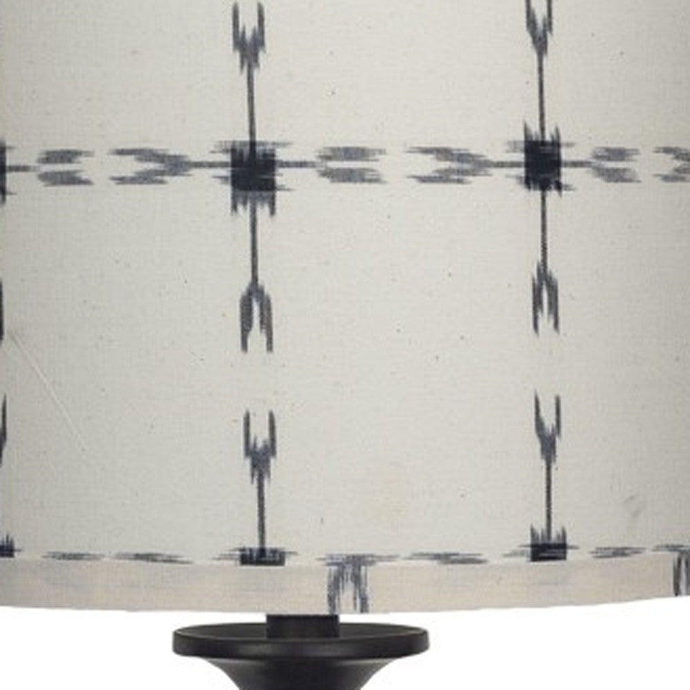 Black Candlestick Tribal Arrows Shade Table Lamp By Homeroots | Table Lamps | Modishstore - 6