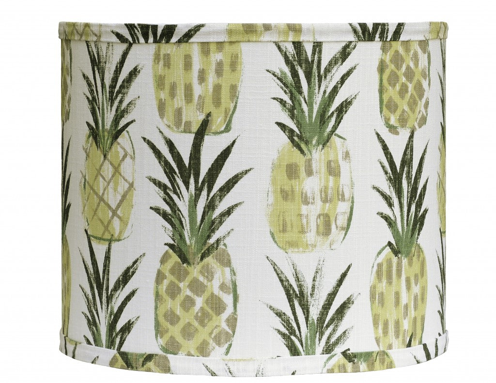Distressed Whitewash Pineapple Shade Table Lamp By Homeroots | Table Lamps | Modishstore - 3