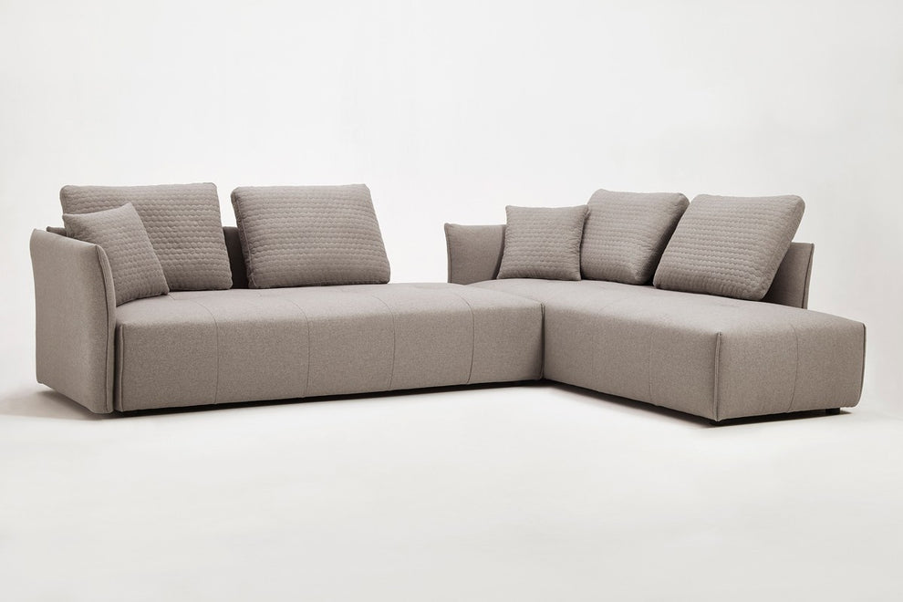 Mod Light Gray Fabric Modular Sectional Sofa Bed By Homeroots | Sectional | Modishstore - 3