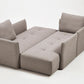 Mod Light Gray Fabric Modular Sectional Sofa Bed By Homeroots | Sectional | Modishstore - 5
