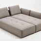 Mod Light Gray Fabric Modular Sectional Sofa Bed By Homeroots | Sectional | Modishstore - 6