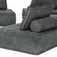 Modern Charcoal Gray Floor Pillow Modular Sectional Sofa By Homeroots | Sectional | Modishstore - 5