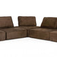 Modern Chocolate Brown Floor Pillow Modular Sectional Sofa By Homeroots | Sectional | Modishstore