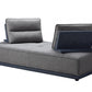 Blue and Gray Ultimate Lounger Modular Sectional Sofa By Homeroots | Sectional | Modishstore - 8