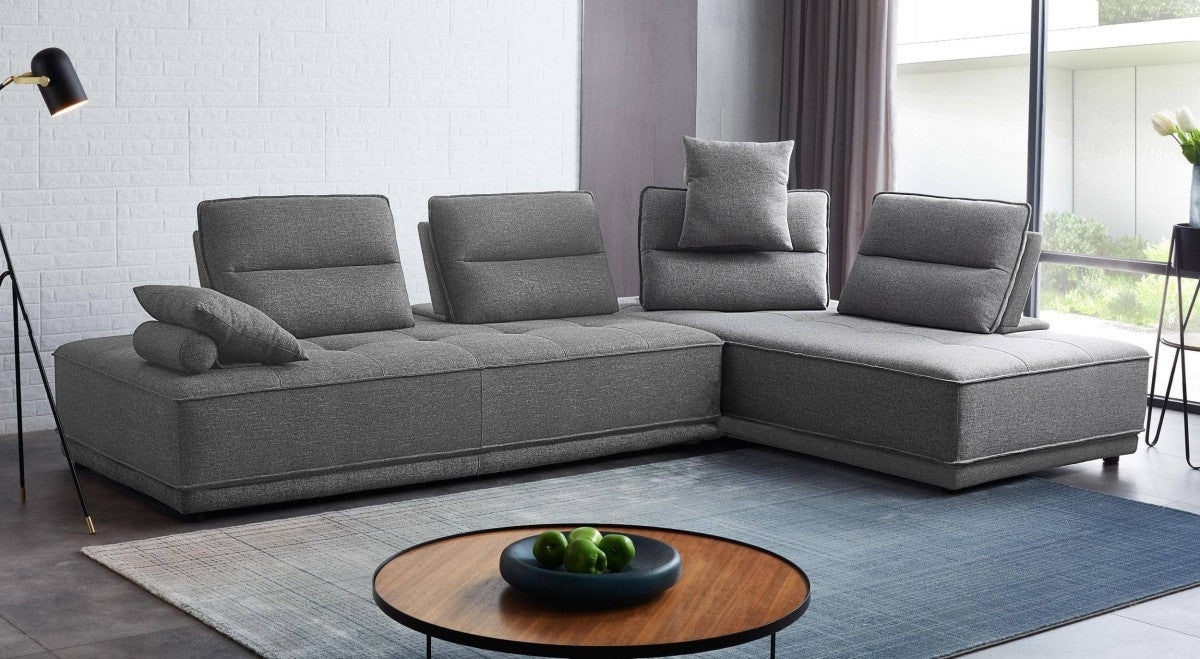 Contemporary Gray Ultimate Lounger Modular Sectional Sofa By Homeroots | Sectional | Modishstore