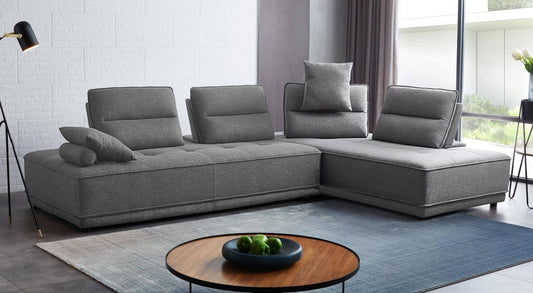 Contemporary Gray Ultimate Lounger Modular Sectional Sofa By Homeroots | Sectional | Modishstore