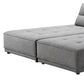 Contemporary Gray Ultimate Lounger Modular Sectional Sofa By Homeroots | Sectional | Modishstore - 3