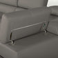 Modern Dark Gray Faux Leather Right Facing Sectional Sofa By Homeroots | Sectional | Modishstore - 2