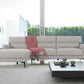 Contemporary Dove Gray Squared Edge Left Facing Sectional Sofa By Homeroots | Sectional | Modishstore