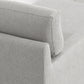 Contemporary Dove Gray Squared Edge Left Facing Sectional Sofa By Homeroots | Sectional | Modishstore - 5
