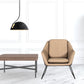 Industrial Taupe Faux Leather And Black Accent Chair By Homeroots | Accent Chairs | Modishstore