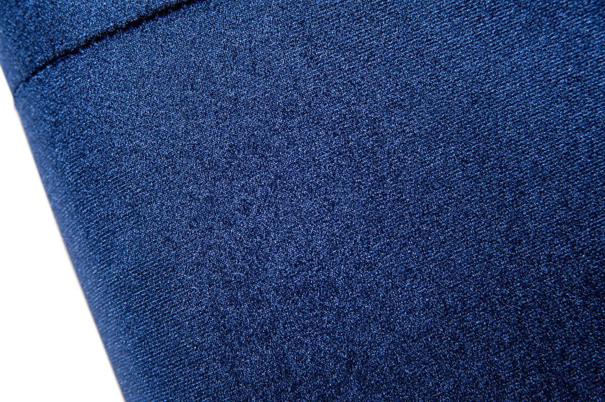 Stylish Blue and Gold Fabric Square Back Accent Chair By Homeroots | Accent Chairs | Modishstore - 5