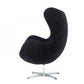 Stylish Mid Century Dark Orange Fabric Swivel Accent Chair By Homeroots | Accent Chairs | Modishstore - 9