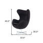 Stylish Mid Century Dark Orange Fabric Swivel Accent Chair By Homeroots | Accent Chairs | Modishstore - 12