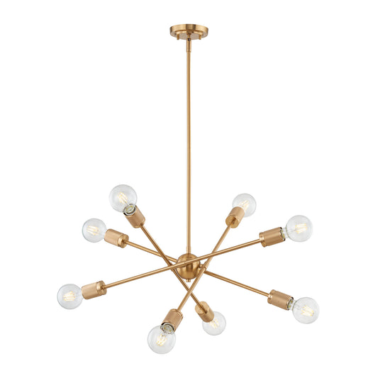 Module 8-Light chandelier in Burnished Brass ELK Lighting | Chandeliers | Modishstore