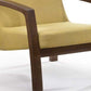 31" Gold and Walnut Retro Modern Wood Armchair By Homeroots | Accent Chairs | Modishstore - 6